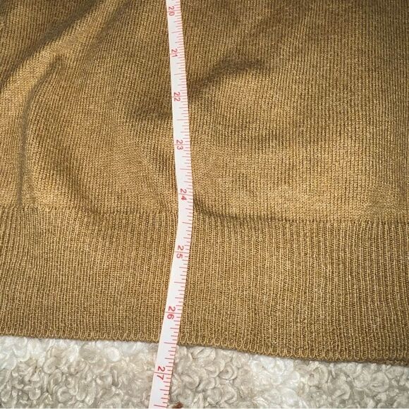 J Crew mustard color sweater size L - Picture 5 of 6